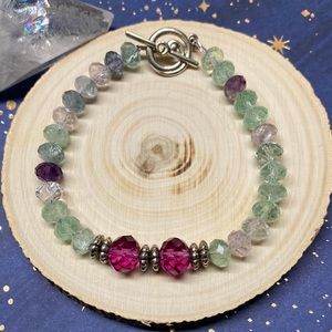 Fluorite Gemstone Bracelet